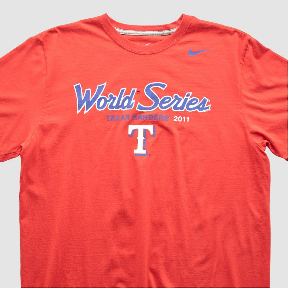 Texas Rangers Nike 2011 T-shirt - Red - Vintage T-shirts