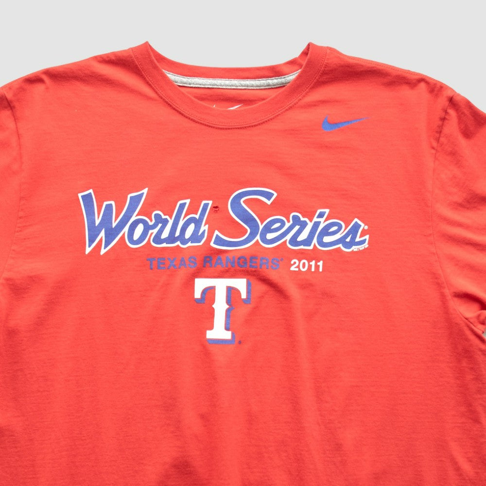 Texas Rangers Nike 2011 T-shirt - Red - Vintage T-shirts