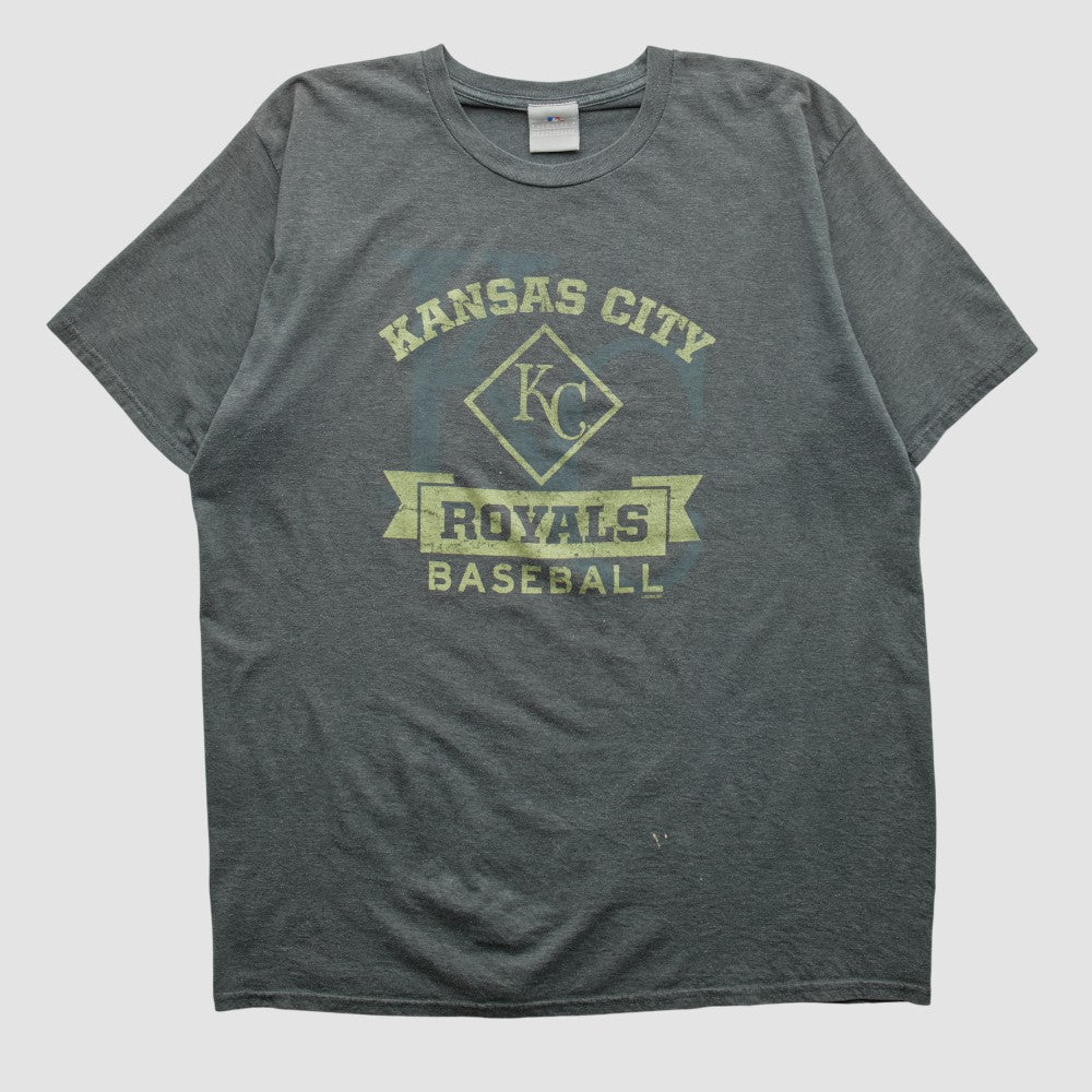 Kansas City Royals Genuine Merchandise 2000s T-shirt - Dark Heather Gray - XVintage T-shirts