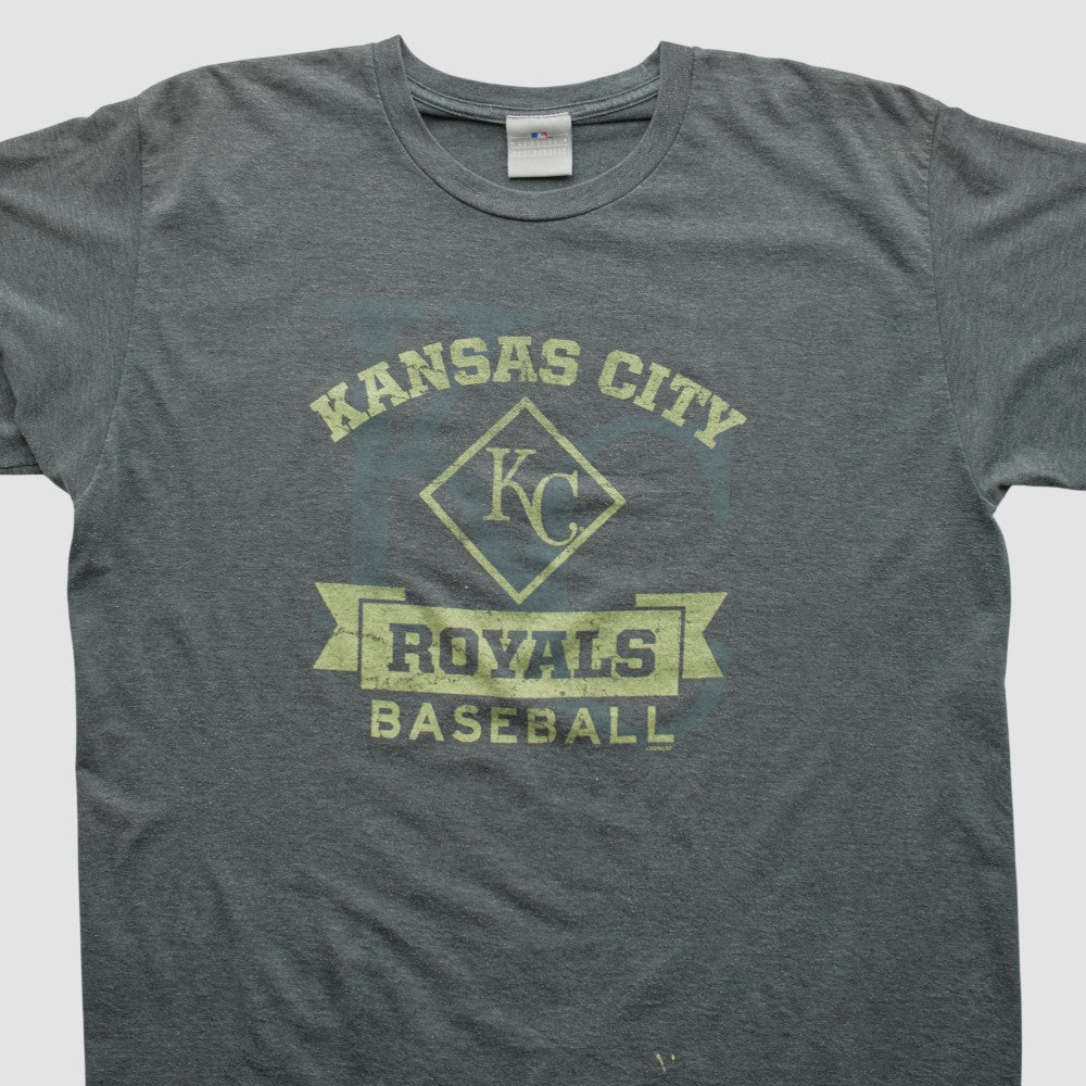 Kansas City Royals Genuine Merchandise 2000s T-shirt - Dark Heather Gray - XVintage T-shirts