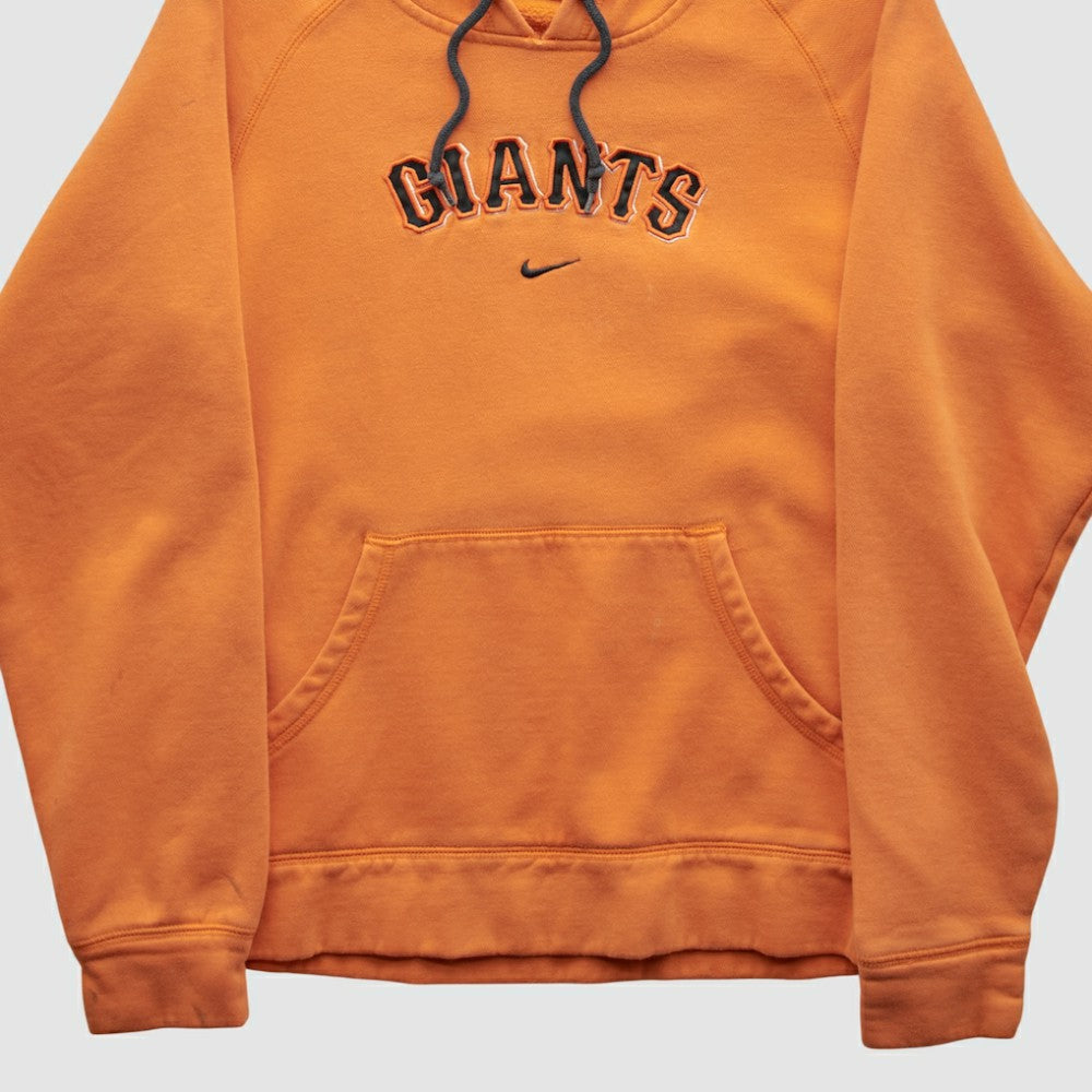 San Francisco Giants Nike 2000s Hooded Pullover Sweatshirt - Orange - XXVintage Pullover