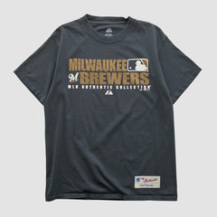 Milwaukee Brewers Majestic 2008 T-shirt - Black - Vintage T-shirts