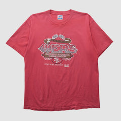 San Francisco 49ers Trench 90s T-shirt - Red T-shirts
