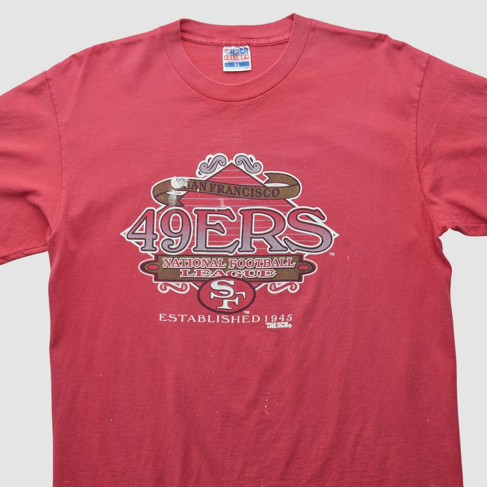 San Francisco 49ers Trench 90s T-shirt - Red T-shirts