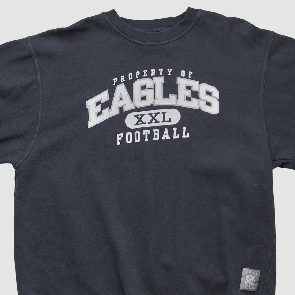 Philadelphia Eagles Reebok 2000s Pullover Sweatshirt - Black Pullover
