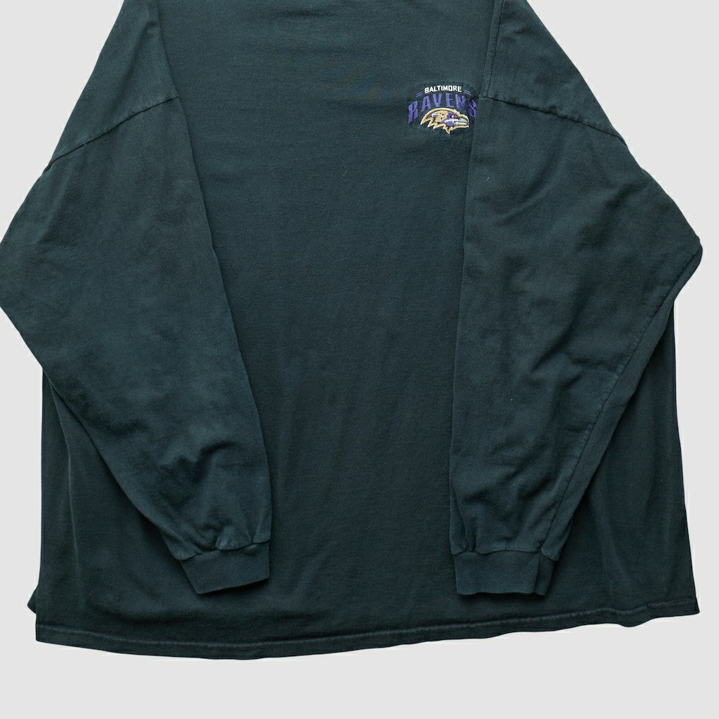 Baltimore Ravens 90s Long Sleeve T-shirt - Black T-shirts