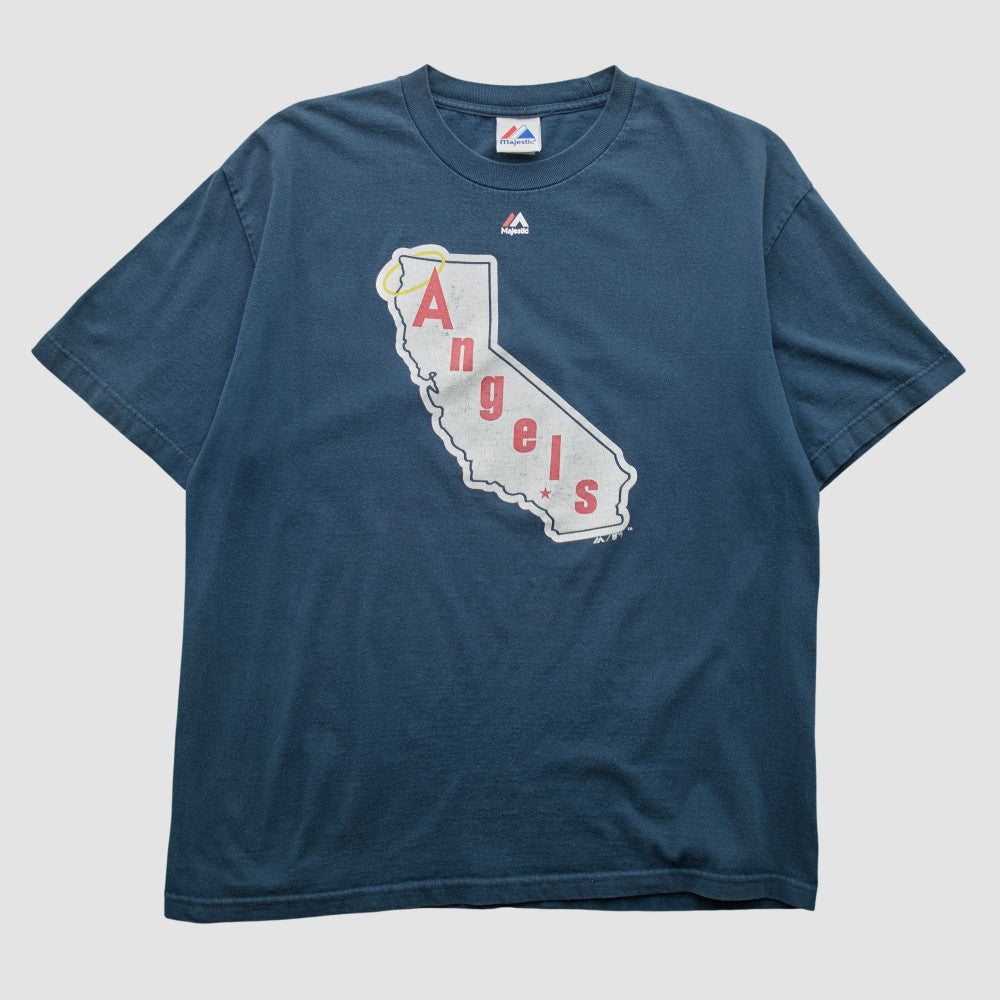 Los Angeles Angels Majestic 2010s T-shirt - Navy - Vintage T-shirts