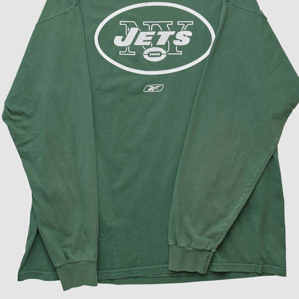 New York Jets Reebok 2000s Long Sleeve T-shirt - Green T-shirts