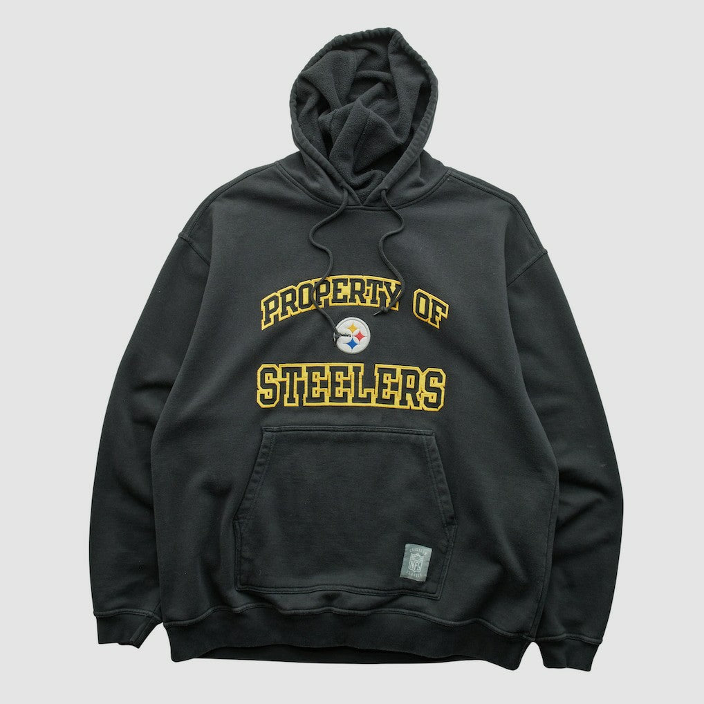 Pittsburgh Steelers Reebok 2000s Hooded Pullover Sweatshirt - Black Pullover