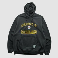 Pittsburgh Steelers Reebok 2000s Hooded Pullover Sweatshirt - Black Pullover