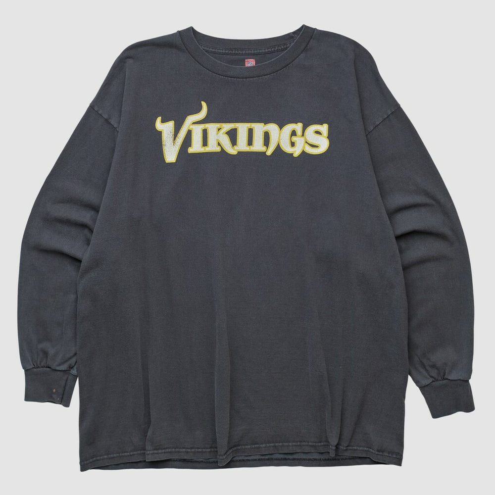 Minnesota Vikings NFL 2000s Long Sleeve T-shirt - Black T-shirts