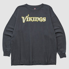 Minnesota Vikings NFL 2000s Long Sleeve T-shirt - Black T-shirts