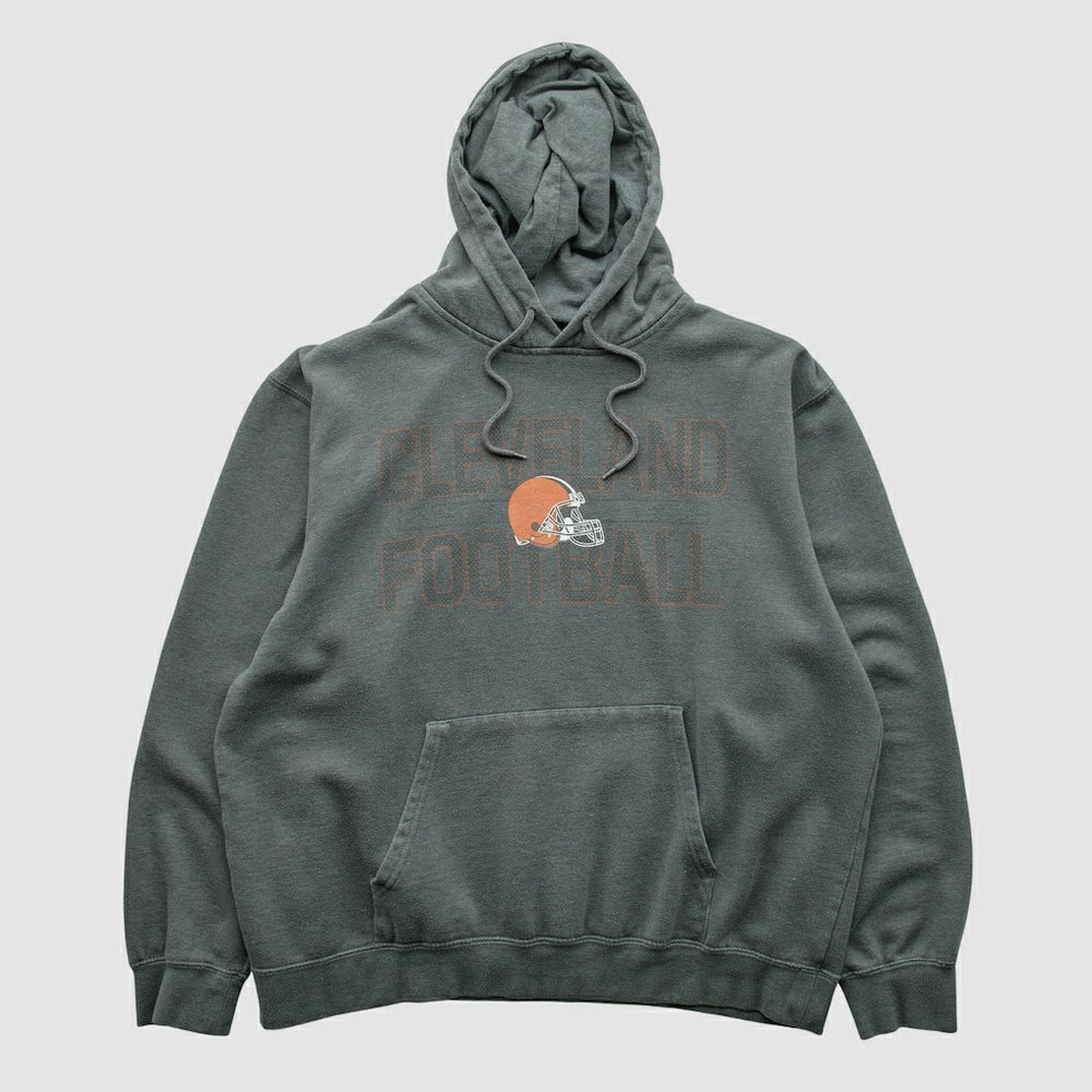 Cleveland Browns Majestic 2010s Hooded Pullover Sweatshirt - Gray Pullover