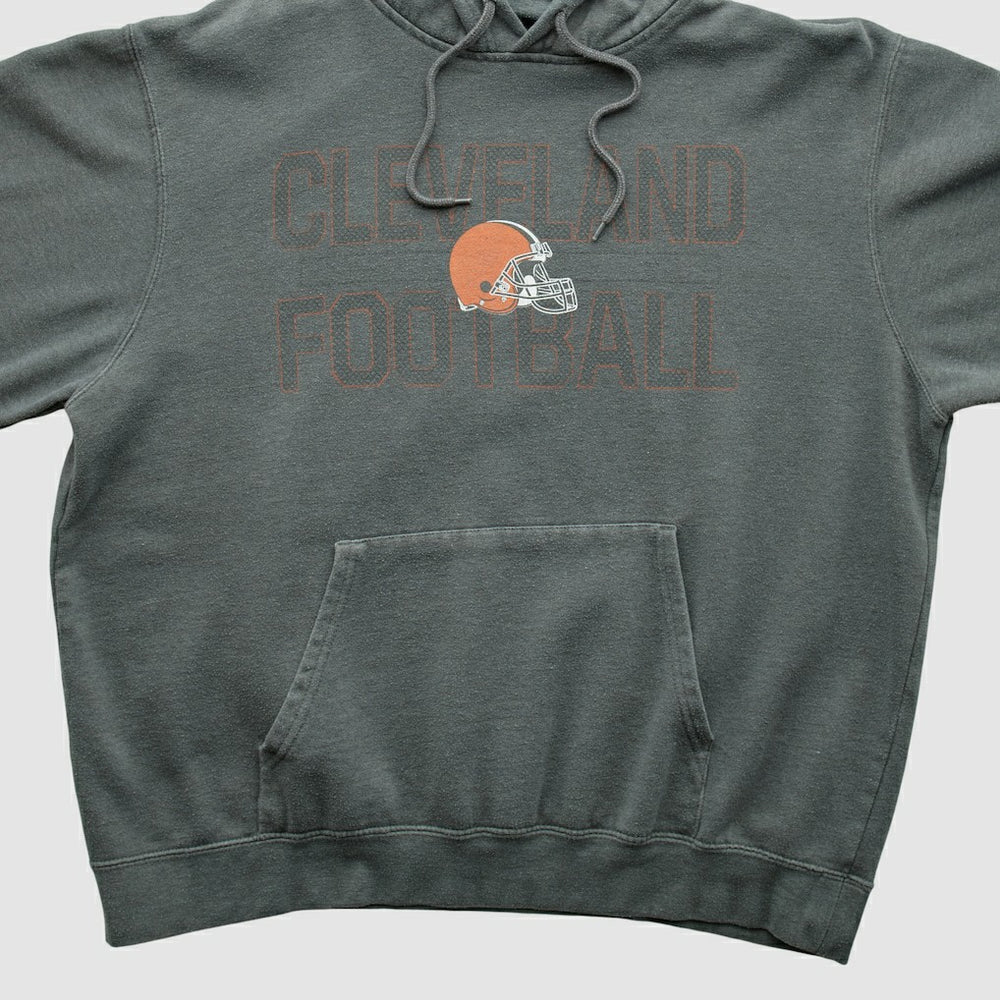 Cleveland Browns Majestic 2010s Hooded Pullover Sweatshirt - Gray Pullover