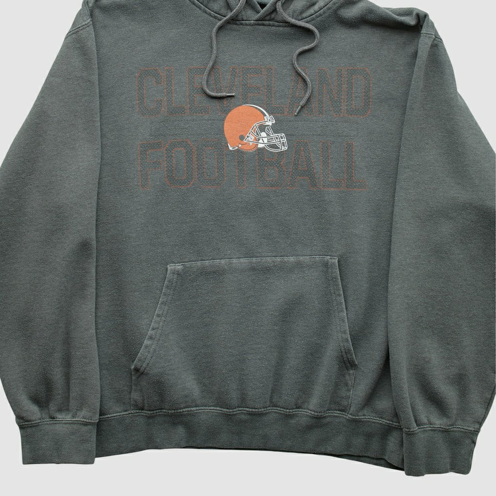 Cleveland Browns Majestic 2010s Hooded Pullover Sweatshirt - Gray Pullover
