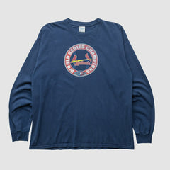 St. Louis Cardinals Gildan 2006 Long Sleeve T-shirt - Navy - XVintage T-shirts