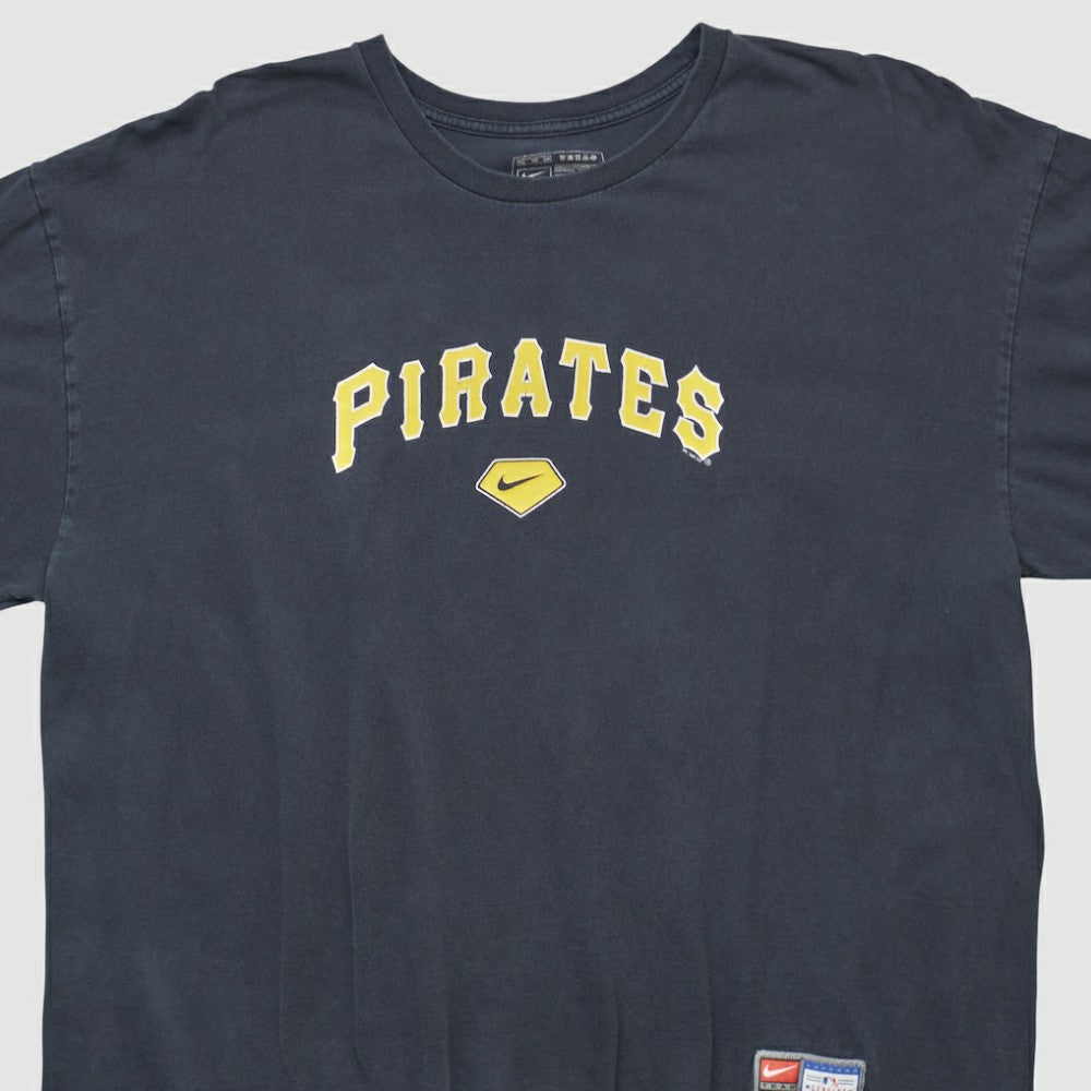 Pittsburgh Pirates Nike 2000s Long Sleeve T-shirt - Navy - XVintage T-shirts