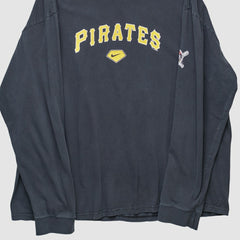 Pittsburgh Pirates Nike 2000s Long Sleeve T-shirt - Navy - XVintage T-shirts