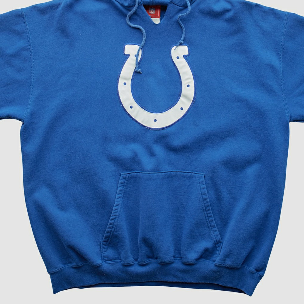 Indianapolis Colts NFL 2000s Hooded Pullover Sweatshirt - Blue Pullover