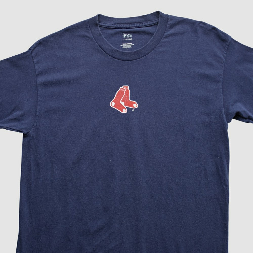 Boston Red Sox Lee Apparel 2000s Long Sleeve T-shirt - Navy - Vintage T-shirts