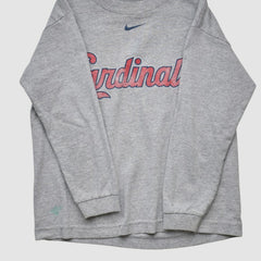 St. Louis Cardinals Nike 2001 Pullover Sweatshirt - Heather Gray - Yth Vintage Pullover