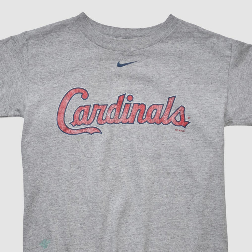 St. Louis Cardinals Nike 2001 Pullover Sweatshirt - Heather Gray - Yth Vintage Pullover