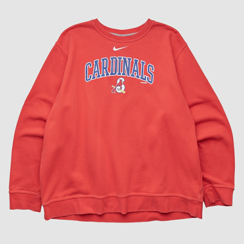 St. Louis Cardinals Nike 2010s Pullover Sweatshirt - Red - Vintage Pullover
