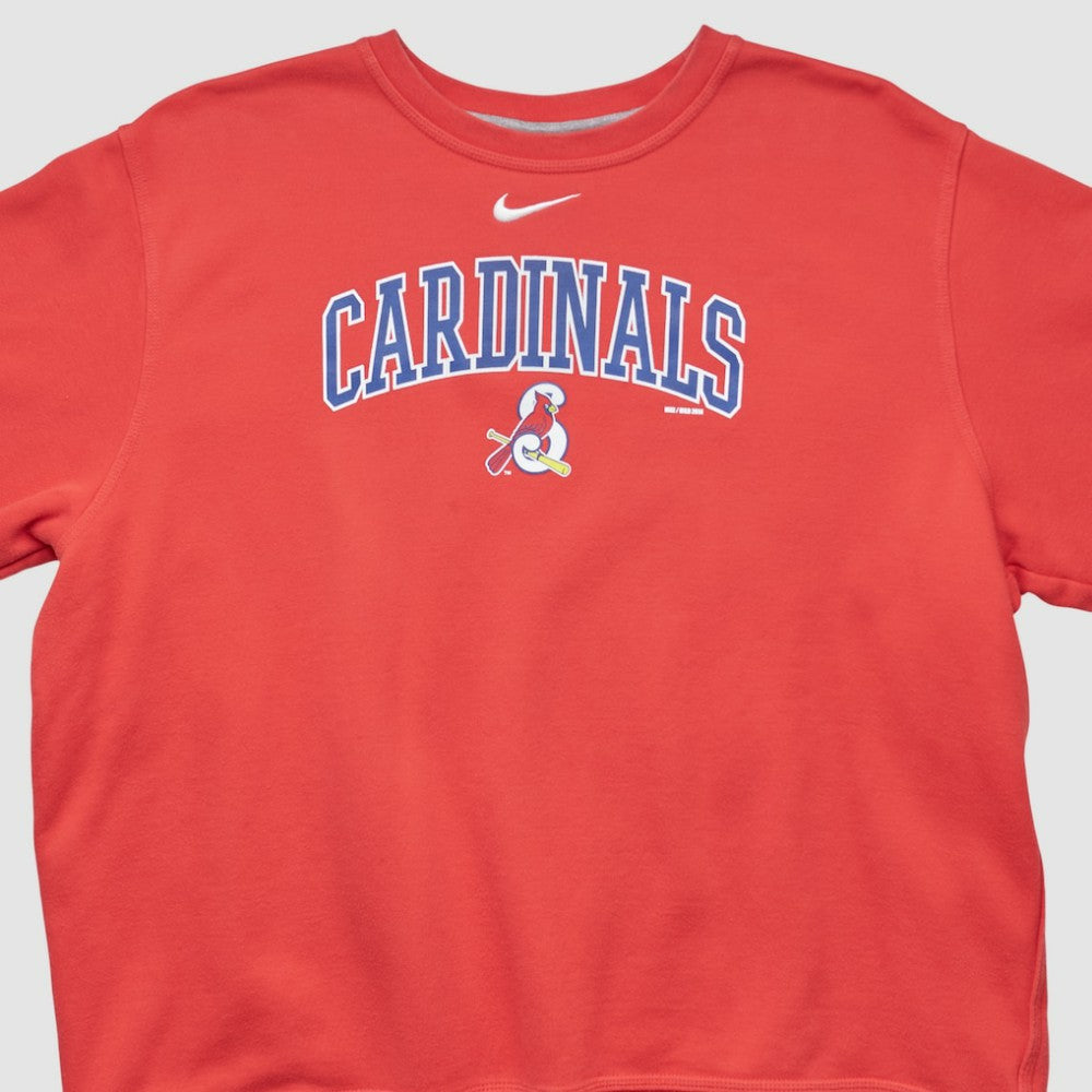St. Louis Cardinals Nike 2010s Pullover Sweatshirt - Red - Vintage Pullover