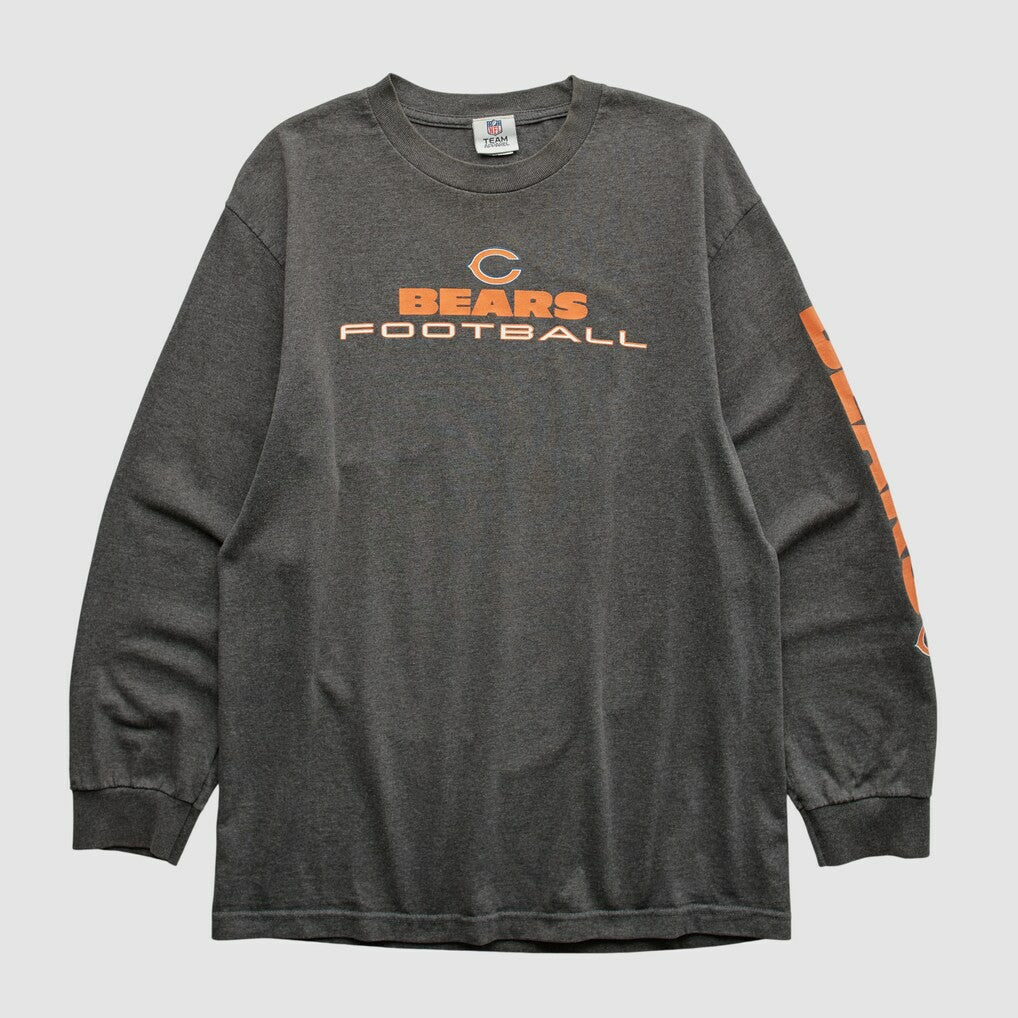 Chicago Bears NFL 2010s Long Sleeve T-shirt - Dark Heather Gray T-shirts