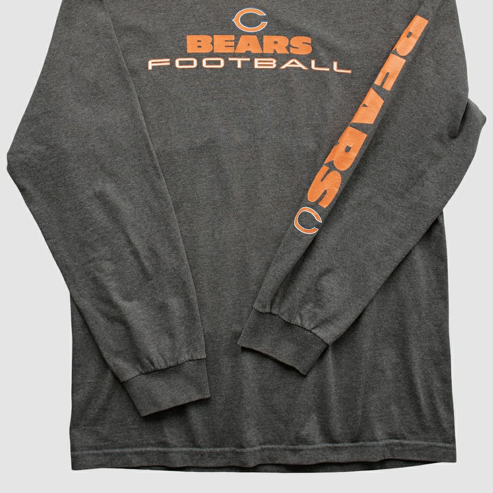 Chicago Bears NFL 2010s Long Sleeve T-shirt - Dark Heather Gray T-shirts