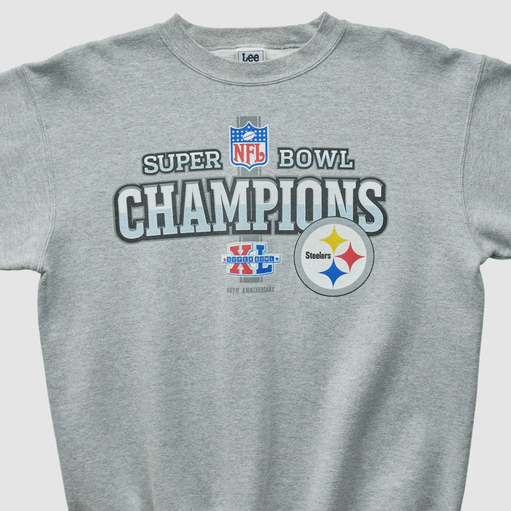 Pittsburgh Steelers Lee Apparel 2006 Pullover Sweatshirt - Heather Gray Pullover