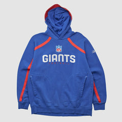 New York Giants Reebok 2000s Hooded Pullover Sweatshirt - Blue Pullover