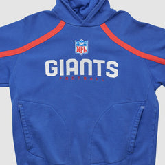 New York Giants Reebok 2000s Hooded Pullover Sweatshirt - Blue Pullover