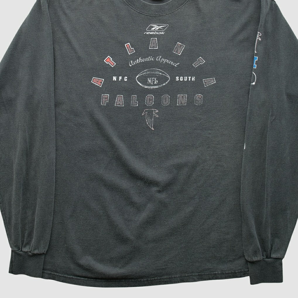 Atlanta Falcons Reebok 2000s Long Sleeve T-shirt - Charcoal T-shirts