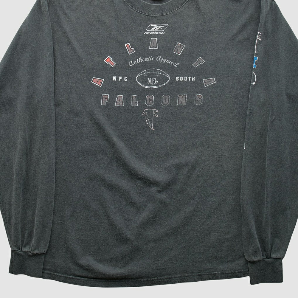 Atlanta Falcons Reebok 2000s Long Sleeve T-shirt - Charcoal T-shirts