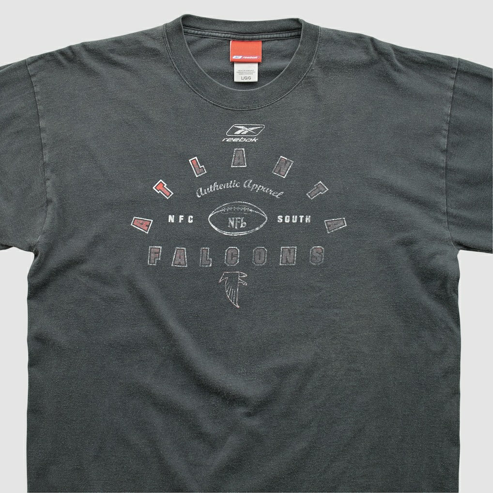 Atlanta Falcons Reebok 2000s Long Sleeve T-shirt - Charcoal T-shirts
