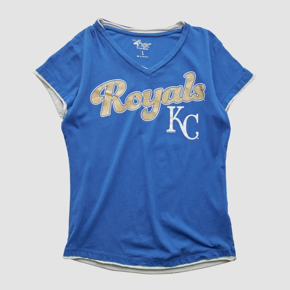 Kansas City Royals Carl Banks 2010s T-shirt - Blue - Vintage T-shirts