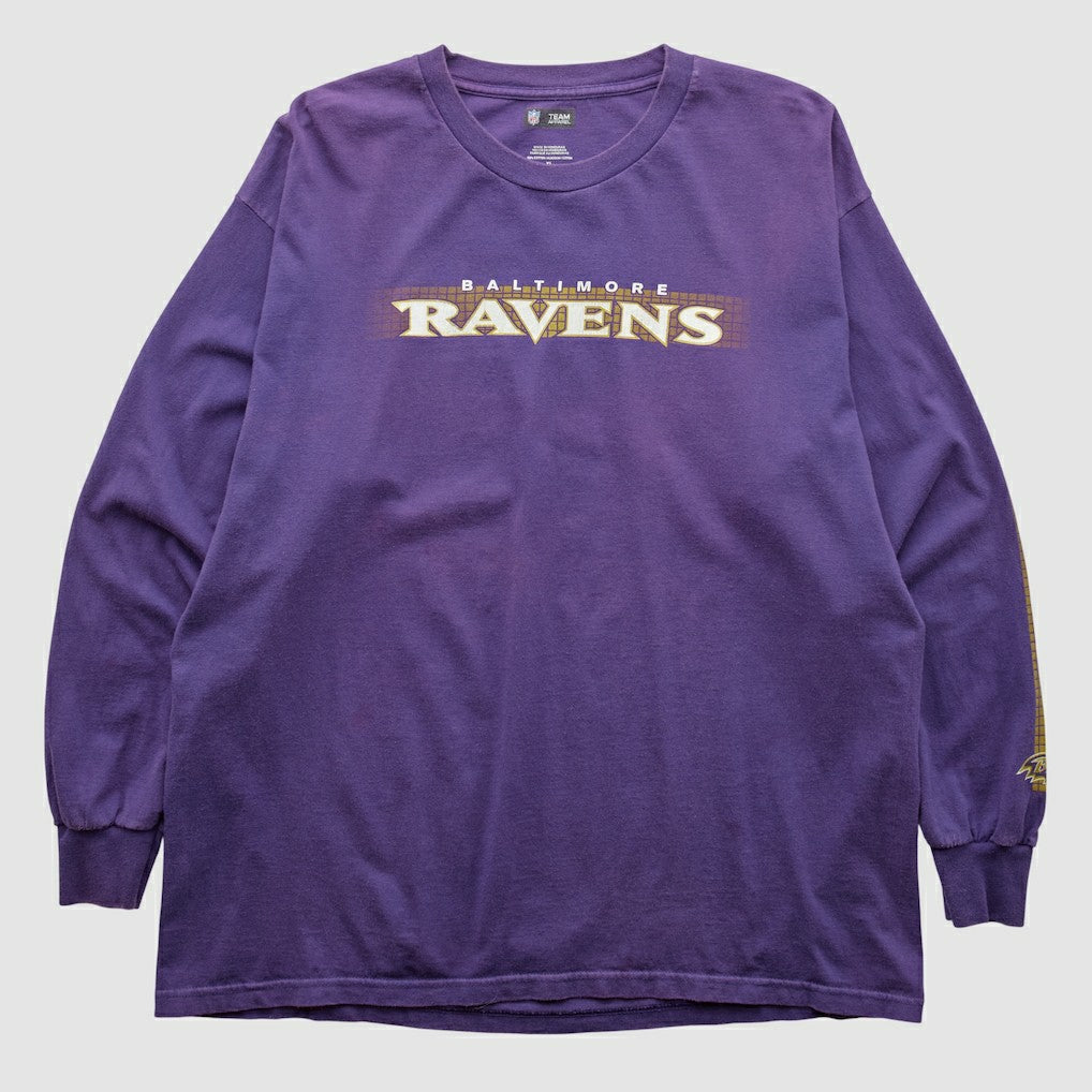 Baltimore Ravens NFL 2010s Long Sleeve T-shirt - Purple T-shirts