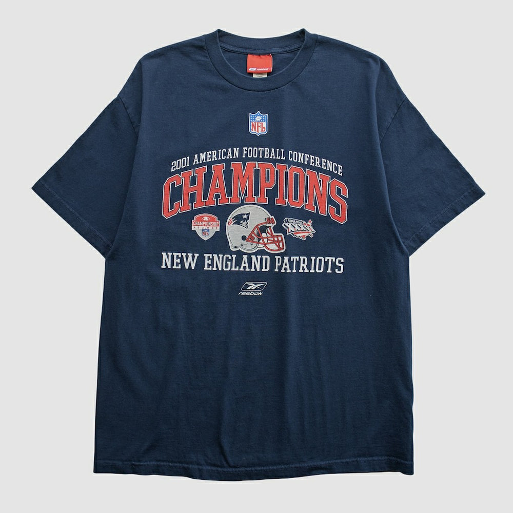 New England Patriots Reebok 2001 T-shirt - Navy T-shirts