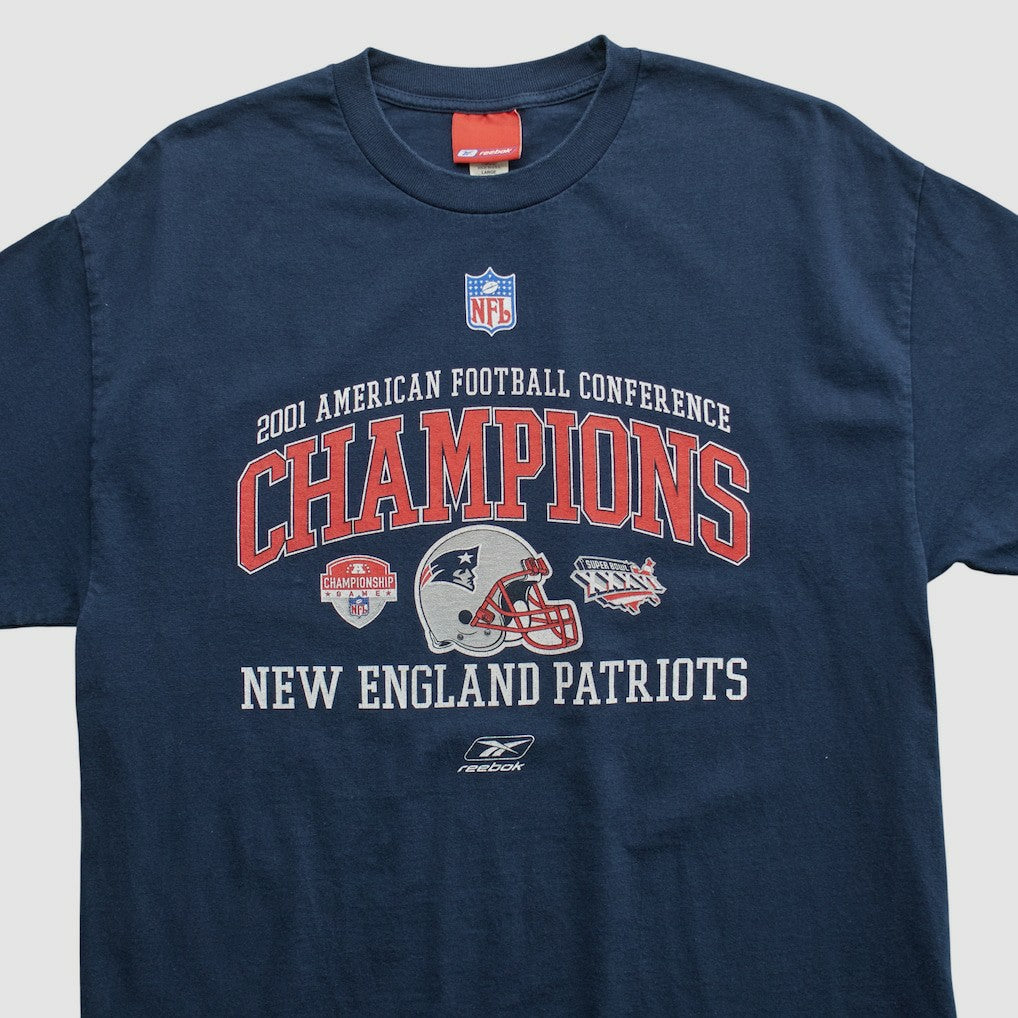 New England Patriots Reebok 2001 T-shirt - Navy T-shirts