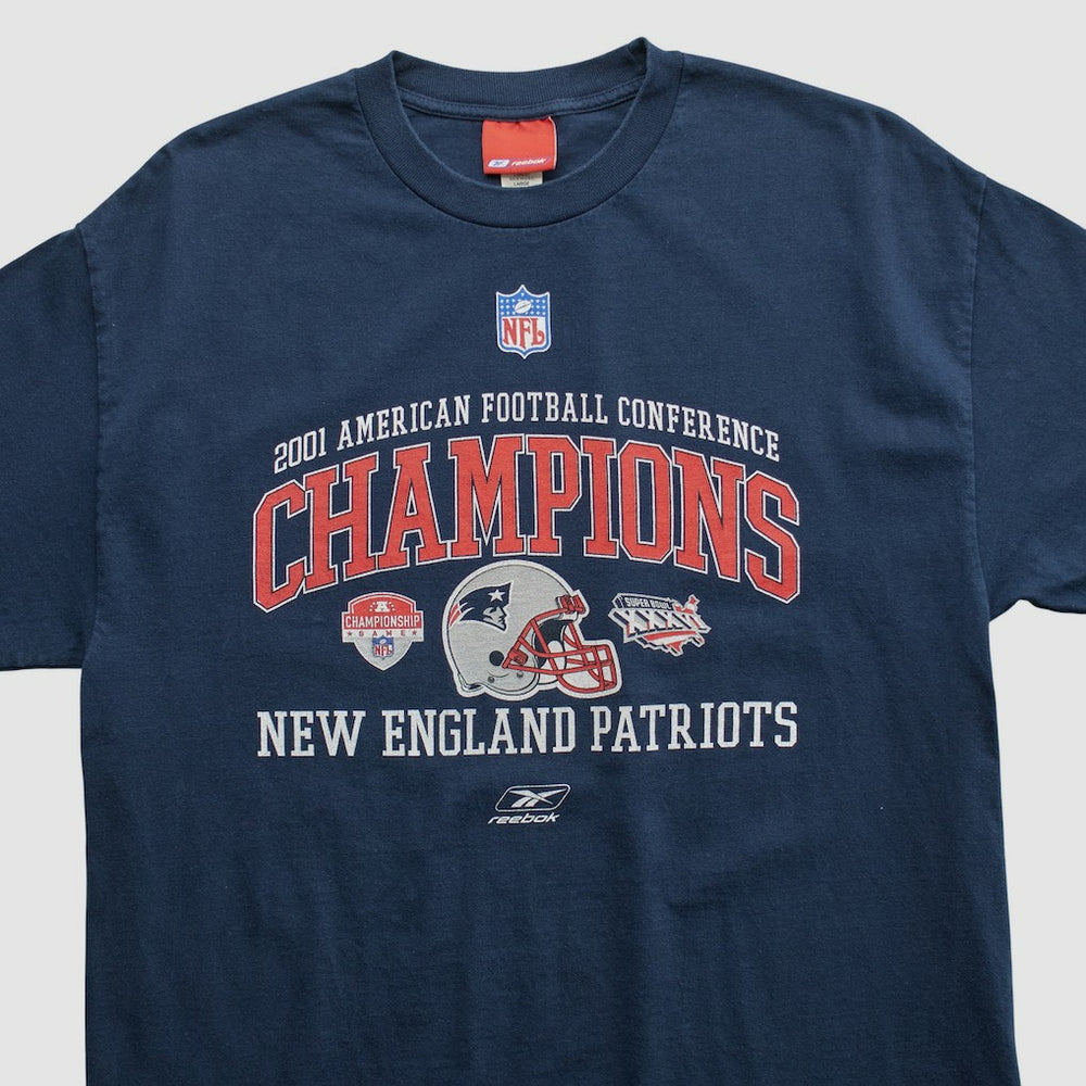 New England Patriots Reebok 2001 T-shirt - Navy T-shirts