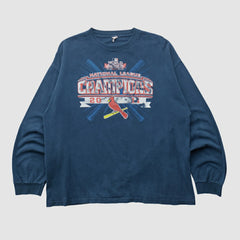 St. Louis Cardinals Alstyle 2011 Long Sleeve T-shirt - Navy - Vintage T-shirts