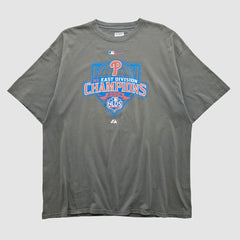 Philadelphia Phillies Majestic 2009 T-shirt - Gray - 2XVintage T-shirts