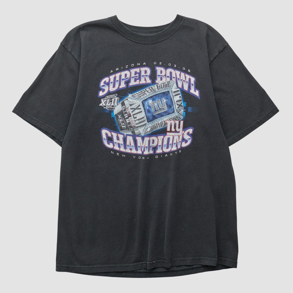 New York Giants Reebok 2008 T-shirt - Black T-shirts