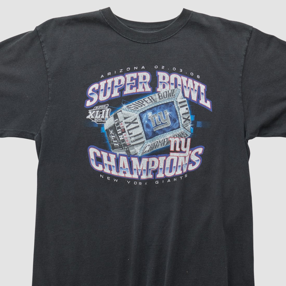 New York Giants Reebok 2008 T-shirt - Black T-shirts
