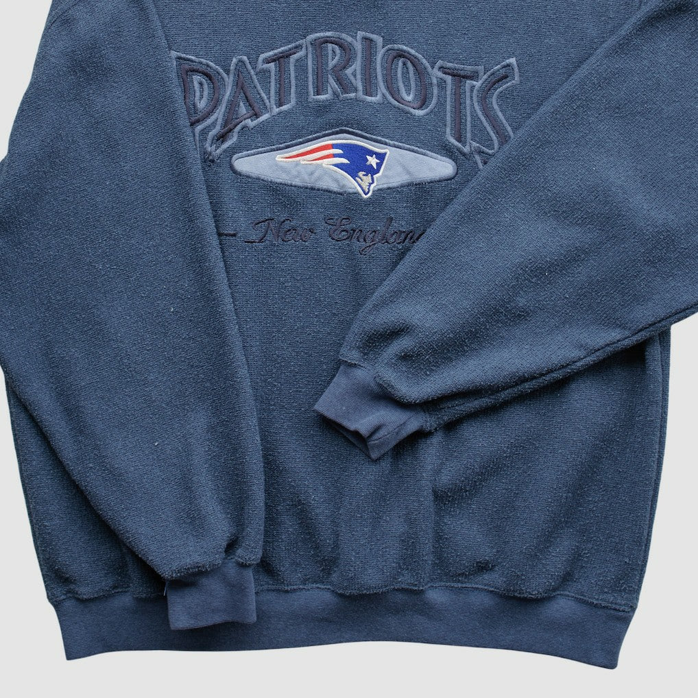 New England Patriots Lee Apparel 90s Pullover Sweatshirt - Navy Pullover