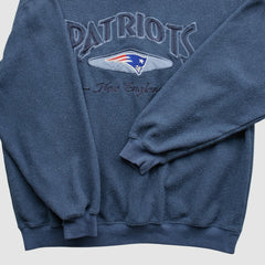 New England Patriots Lee Apparel 90s Pullover Sweatshirt - Navy Pullover