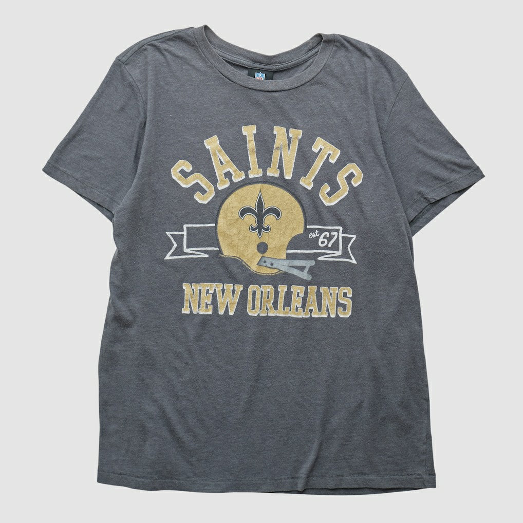 New Orleans Saints NFL 2010s T-shirt - Gray T-shirts