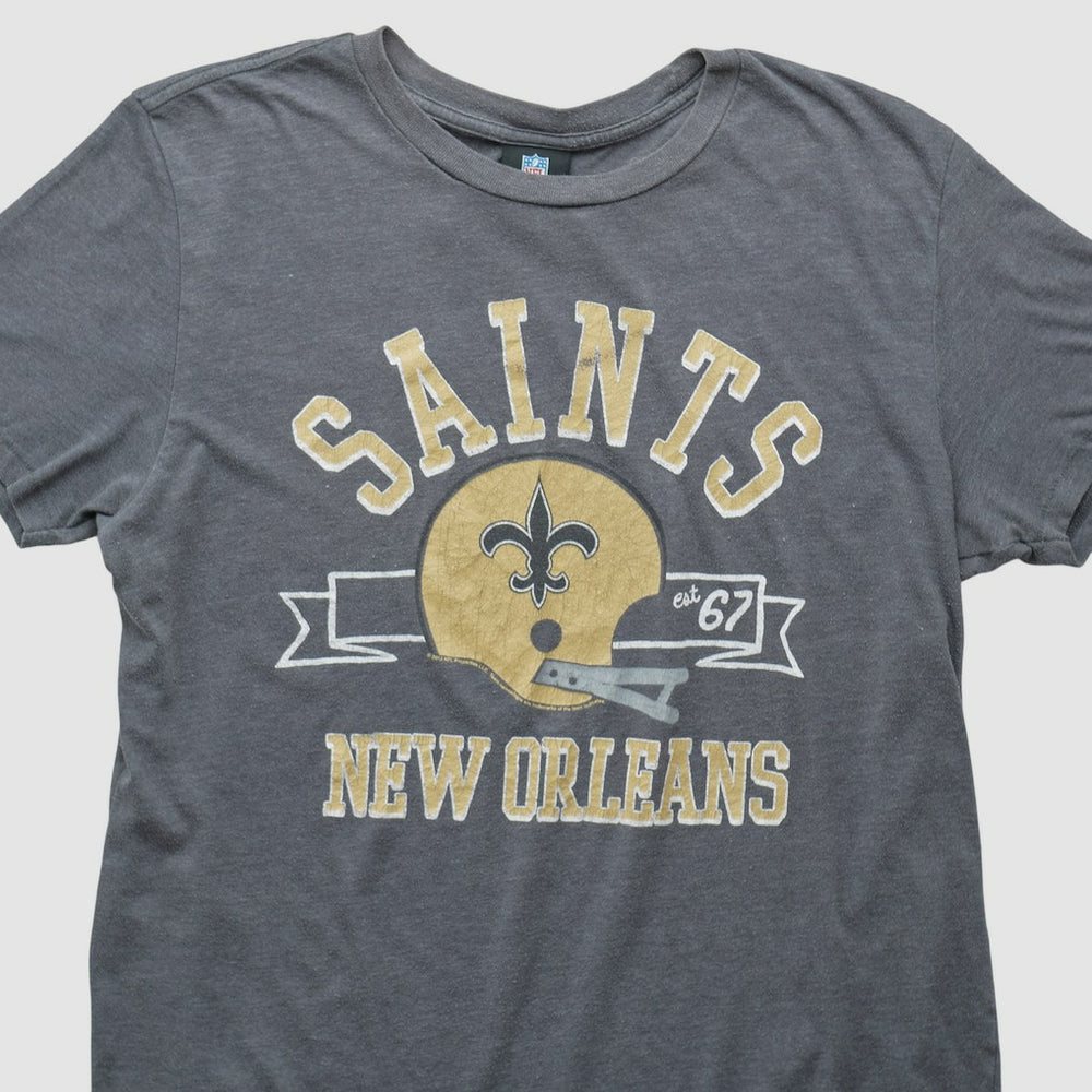 New Orleans Saints NFL 2010s T-shirt - Gray T-shirts