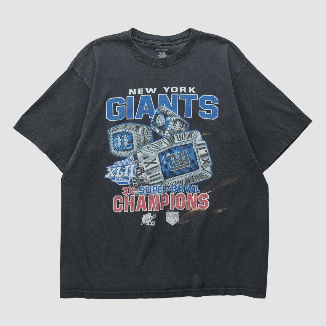 New York Giants Reebok 2008 T-shirt - Black T-shirts